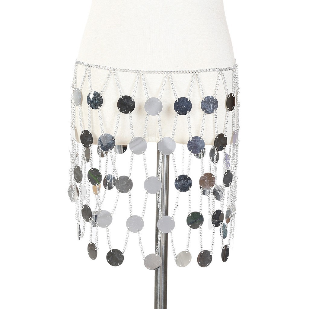 Metallic Sequin Skirt 