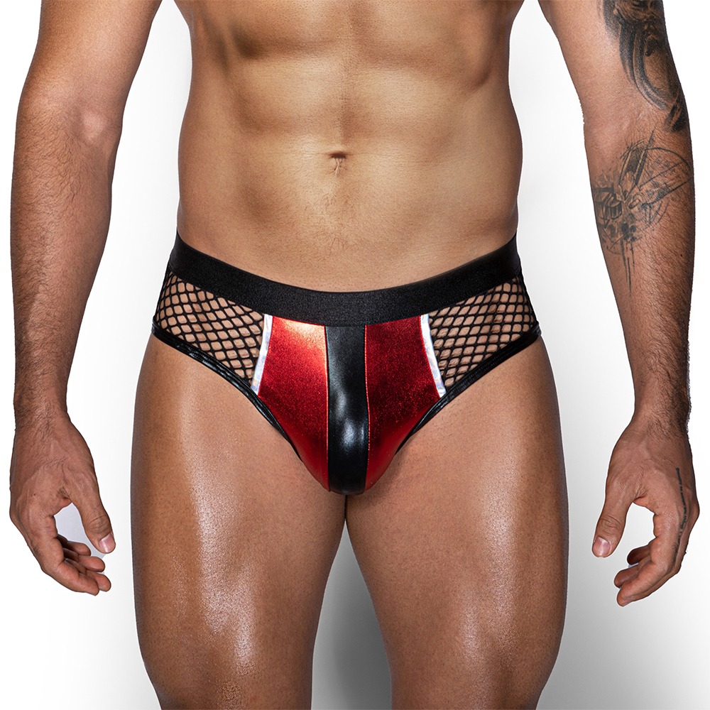 Leather men boxer 